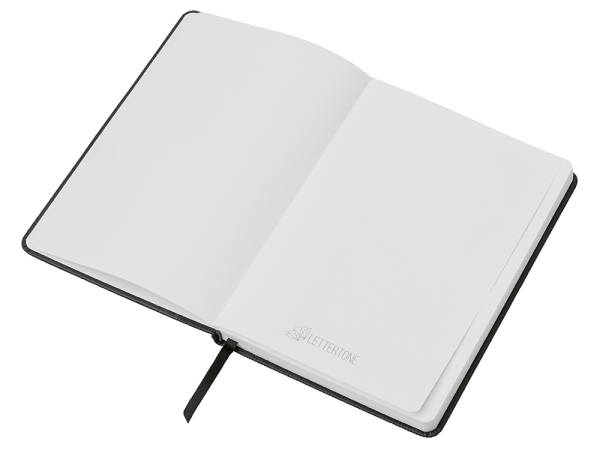 Подарочный набор "Tesla" с блокнотом А5, ручкой и пауэрбенком на 10 000 mAh, черный