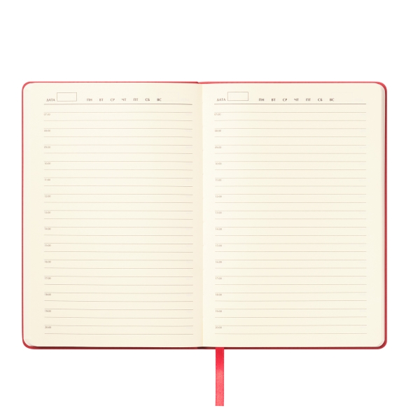 Ежедневник Верона (Verona) недатированный, красный (без упаковки, без стикера)