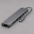 USB Type-C хаб 7-в-1, HDMI, Power Delivery, 2xUSB 3.0, RJ45, microSD/SD, графит, Deppa