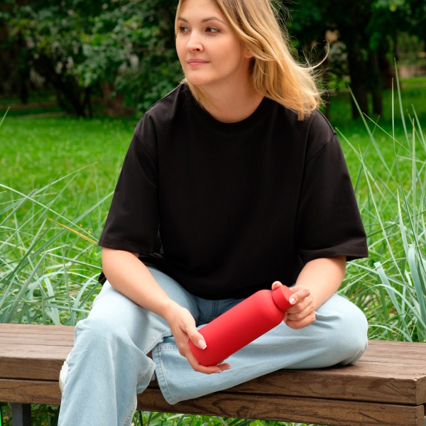 Футболка унисекс RUST, 240 гр., черная, размер XS