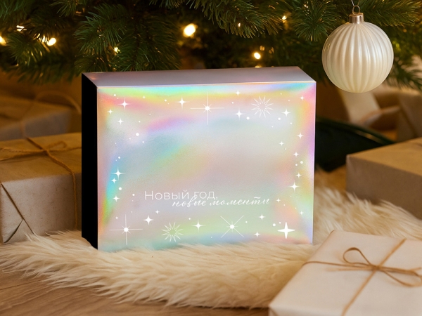 Подарочный набор с туркой, кофе и термокружкой, черный