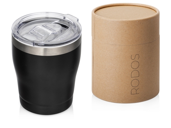 Подарочный набор с туркой, кофе и термокружкой, черный