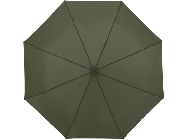 Зонт Ида трехсекционный 21,5", зеленый лесной