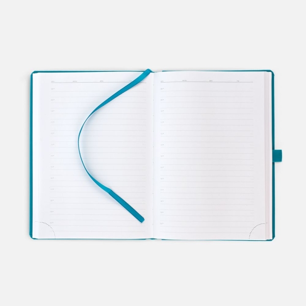 Ежедневник Favor Gold, недатированный, бирюзовый