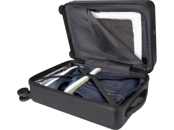 Rover Pro 20-дюймовый чемодан на колесах из материалов, переработанных согласно стандарту GRS, объемом 40 л - сплошной черный