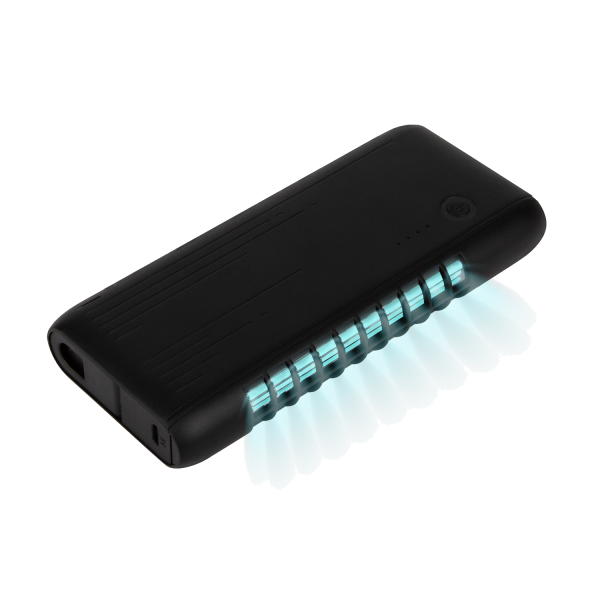 Внешний аккумулятор с встроенной УФ лампой Uno 6000 mAh, черный
