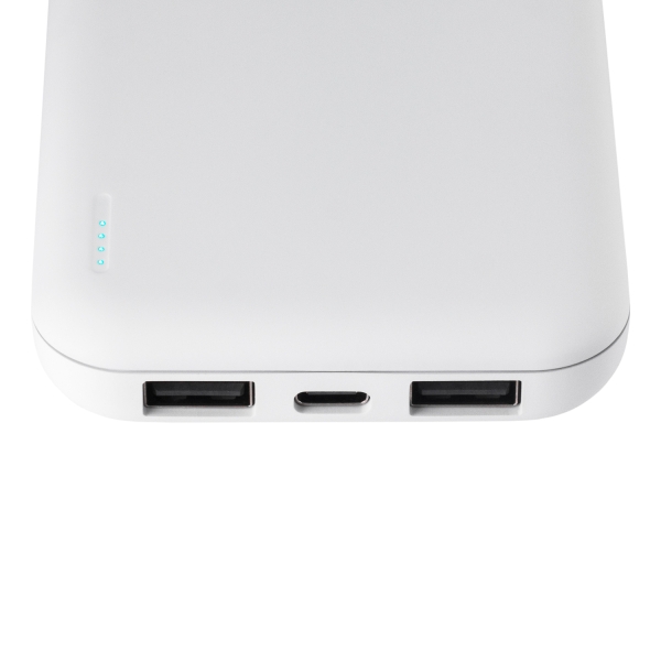 Внешний аккумулятор с подсветкой Люче (Luce) 10000 mAh, белый