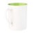 Керамическая кружка Astra, белый/салатовый