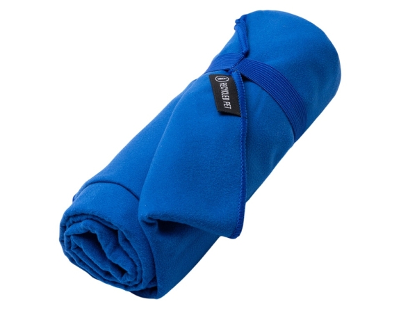 Легкое полотенце Gulpi  из микрофибры RPET с ремешком для складывания, 38*68 см, королевский синий