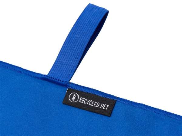 Легкое полотенце Gulpi  из микрофибры RPET с ремешком для складывания, 38*68 см, королевский синий