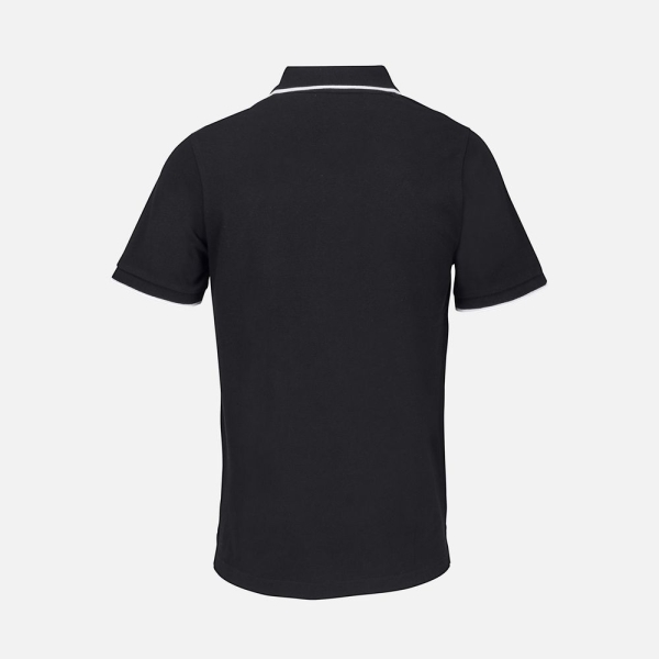 Рубашка поло унисекс Palermo, черная с белым