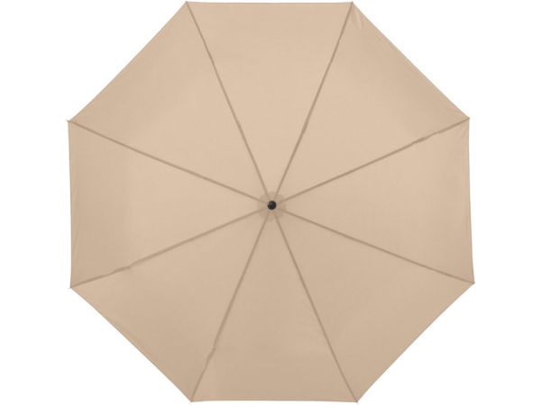 Зонт Ида трехсекционный 21,5", бежевый