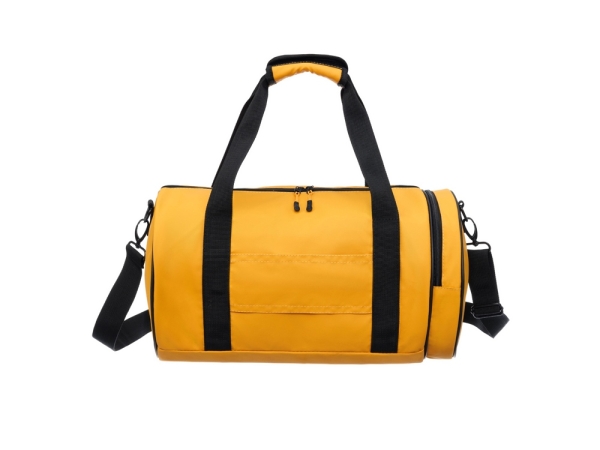 Сумка спортивная TORBER MOBI, желтая, полиэстер 900D с PU покрытием, 45 х 25 х 25 см