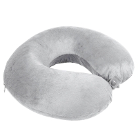 Подушка дорожная  "SOFT"; memory foam, микрофибра,серый Подушка дорожная  "SOFT"; memory foam, микрофибра,серый