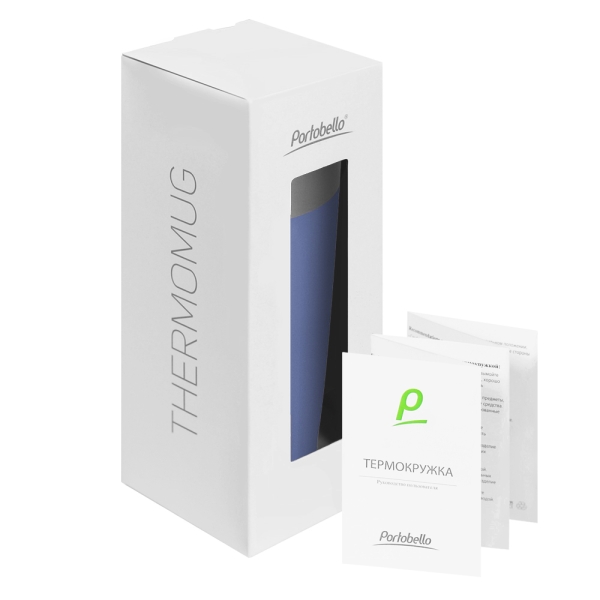 Термокружка вакуумная Crown, синяя