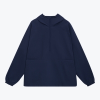 Ветровка (анорак) оверсайз унисекс RISSMAN, темно-синяя, размер M/L