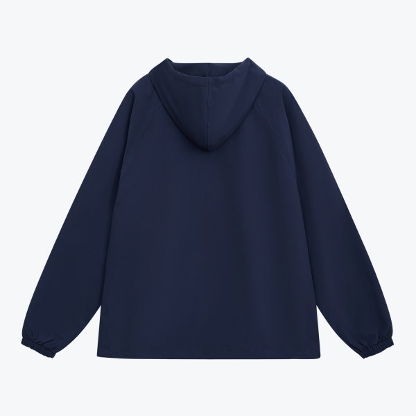 Ветровка (анорак) оверсайз унисекс RISSMAN, темно-синяя, размер M/L