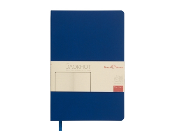 Блокнот А5 "Megapolis Flex Velvet", синий