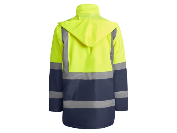 Парка "Merak" мужская, нэйви/неоновый желтый
