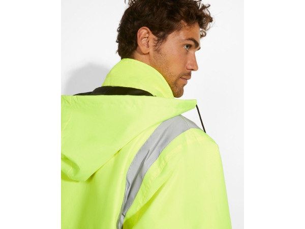 Парка "Merak" мужская, нэйви/неоновый желтый