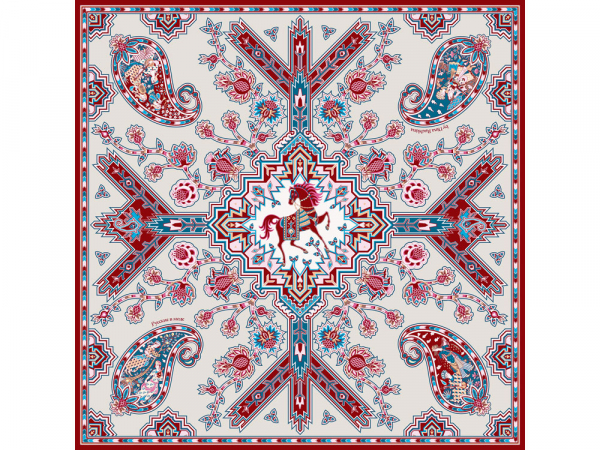 Платок "Кавказский скакун"