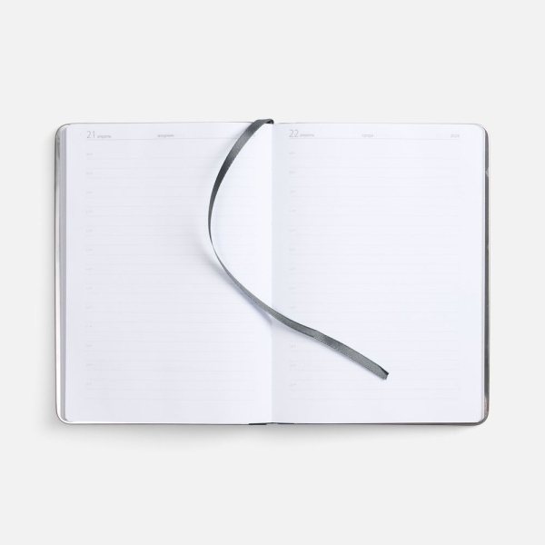 Ежедневник Metal Frame на заказ, датированный, серый