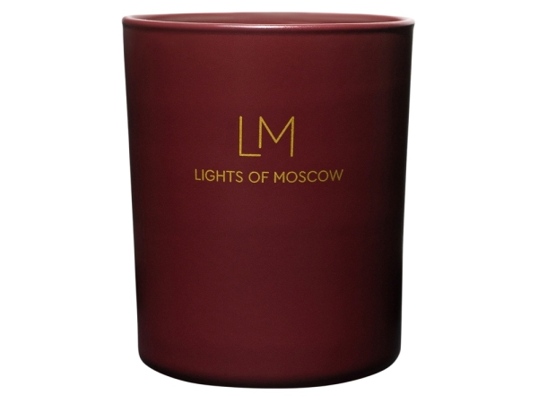 Ароматическая свеча в бордовом стакане Sunset, коллекция Exclusive, 250 мл