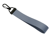 Ремувка с черным карабином "Summit", 2 см, серый/ченый Ремувка с черным карабином "Summit", 2 см, серый/ченый