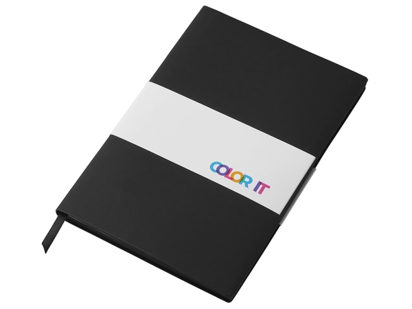 Блокнот C1 софт-тач, гибкая обложка, 128 листов, черный