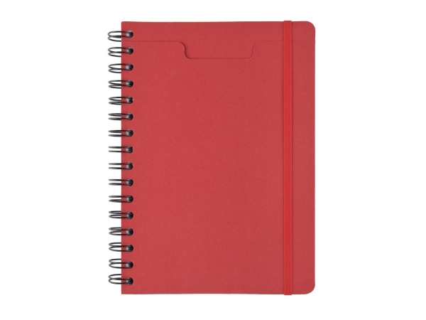 Ежедневник недатированный на гребне А5 "Pragmatic", красный