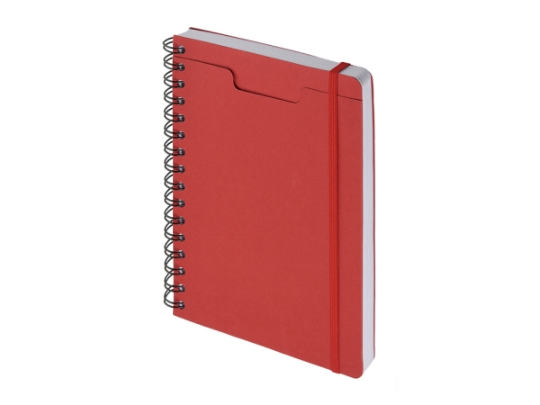 Ежедневник недатированный на гребне А5 "Pragmatic", красный