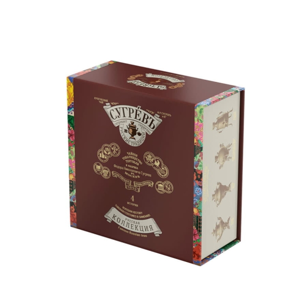 Коллекция подарочная Сугревъ: 2 вида чая и 2 вида варенья.