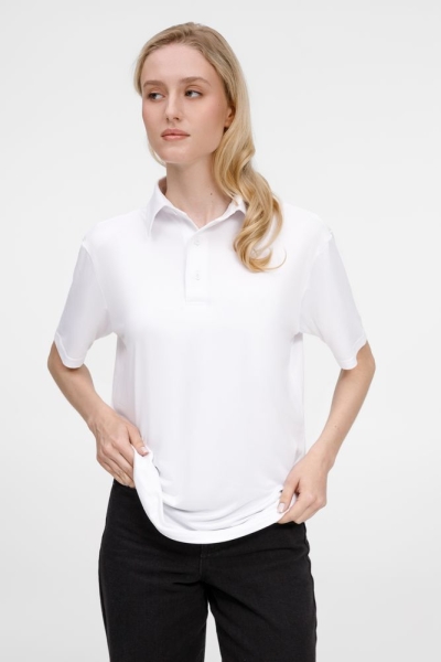 Рубашка поло унисекс Senti, белая
