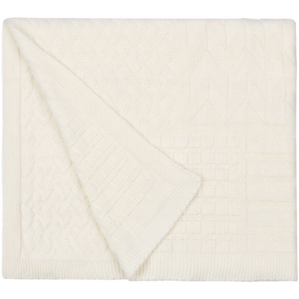 Плед Snippet, молочно-белый