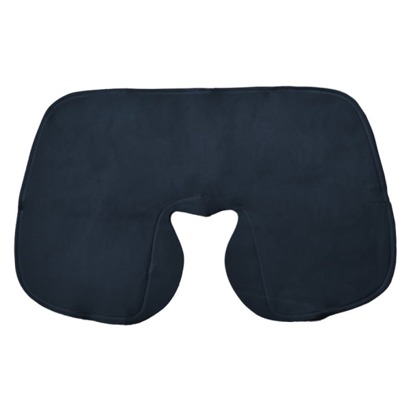 Подушка ROAD  надувная дорожная в футляре; желтый; 43,5х27,5 см; твил