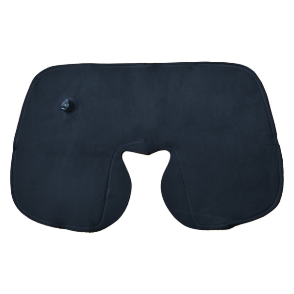 Подушка ROAD  надувная дорожная в футляре; желтый; 43,5х27,5 см; твил