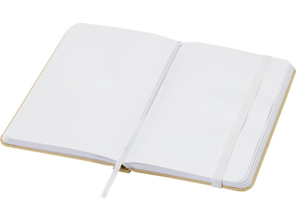 Reed блокнот формата А6 из переработанного материала в твердой обложке с простыми страницами - Белый