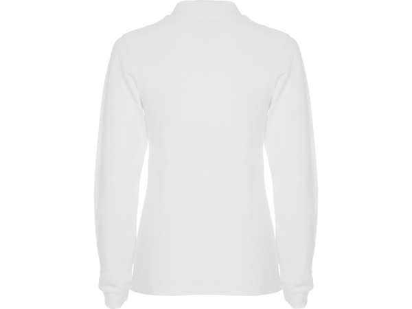 Рубашка поло "Estrella" женская с длинным рукавом, белый