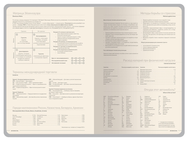 Ежедневник А5 датированный "Megapolis Color" 2026, красный