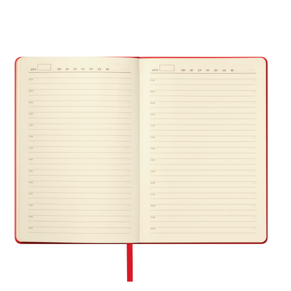 Ежедневник Молто (Molto) недатированный, красный (без упаковки, без стикера)