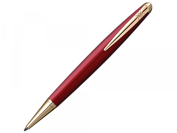 Ручка шариковая Pierre Cardin MAJESTIC с поворотным механизмом, красный/золотой