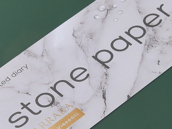 Ежедневник с каменной бумагой недатированный А5 "Carrara", зеленый