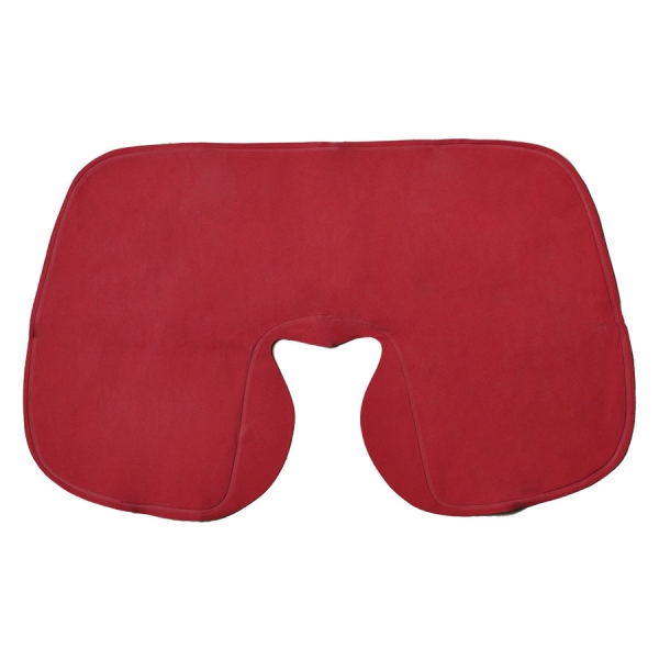 Подушка  надувная дорожная WAY  в футляре; желтый; 43,5х27,5 см; твил