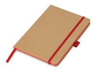 Блокнот A5 "Sevilia Color", твердая обложка из крафта, 80 листов, цветной срез и форзац, натуральный/красный Блокнот A5 "Sevilia Color", твердая обложка из крафта, 80 листов, цветной срез и форзац, натуральный/красный