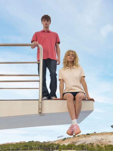 Рубашка поло женская Pacific Women, ярко-бирюзовая