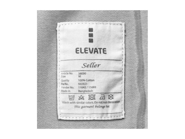 Рубашка поло Seller мужская, серый меланж