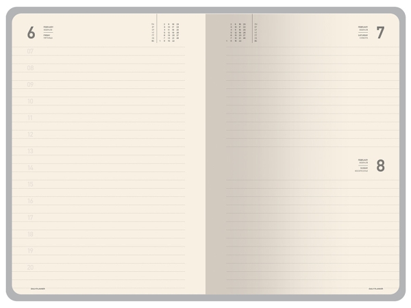 Ежедневник А5 датированный "Megapolis Color" 2026, серый