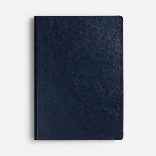 Ежедневник Doppio, недатированный, синий с оранжевым