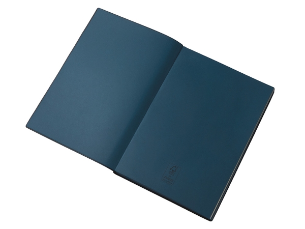 Блокнот C1 софт-тач, гибкая обложка, 128 листов, темно-синий