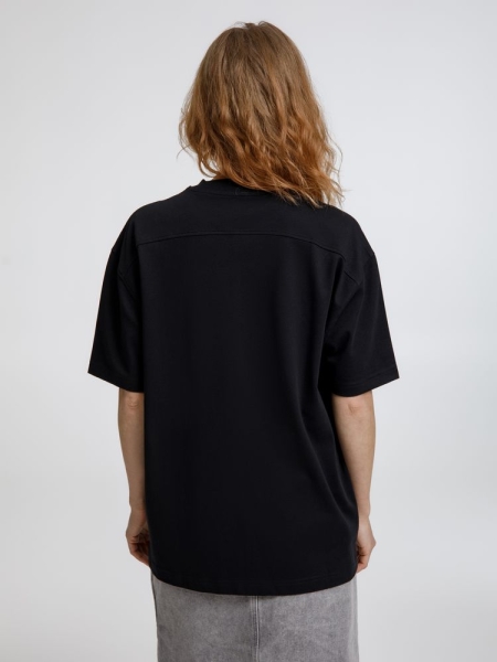 Футболка оверсайз унисекс Sideline, черная